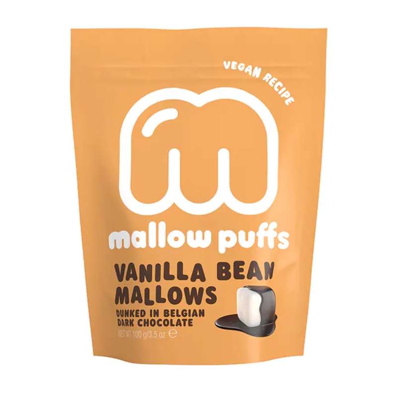 Mallow Puffs Vanilla Bean & Dark Choc Mallows 100g | London Grocery