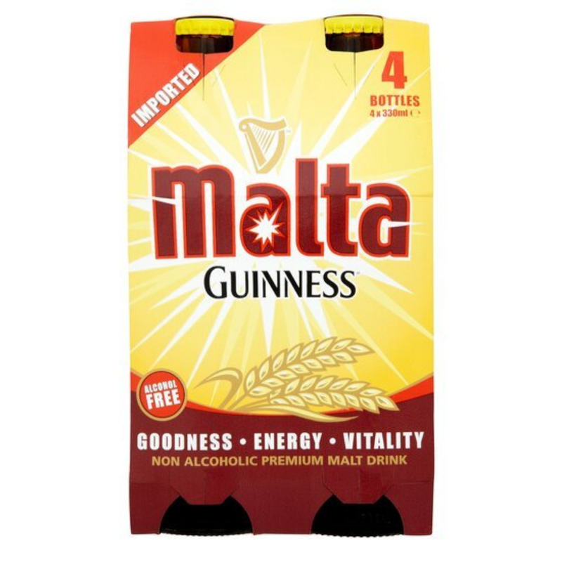 Malta Guinness Imported Nigeria Drink 4 X 330ml-London Grocery