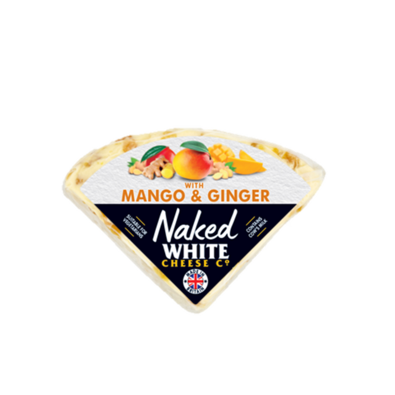 Naked White Mango & Ginger Cheese 250gr-London Grocery