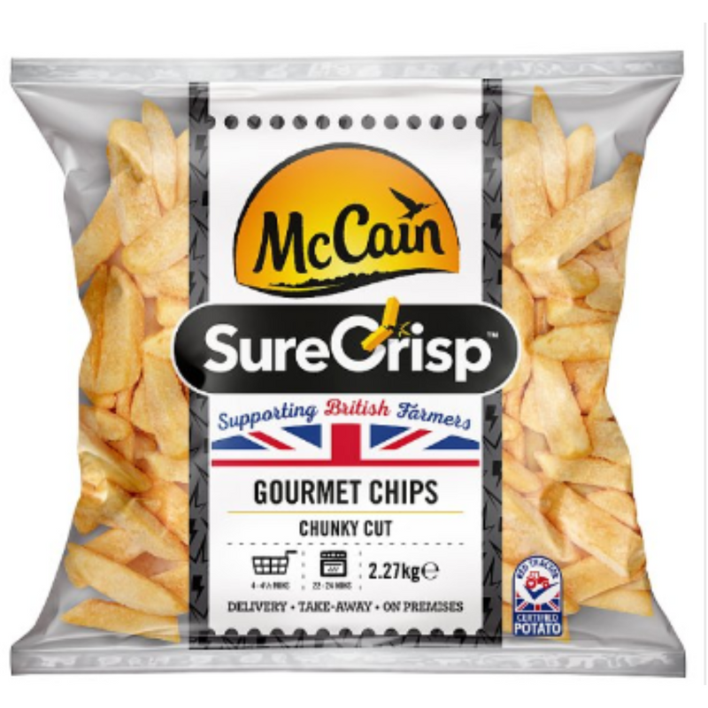 McCain SureCrisp Gourmet Chips Chunky Cut 2.27kg x 1 Pack | London Grocery