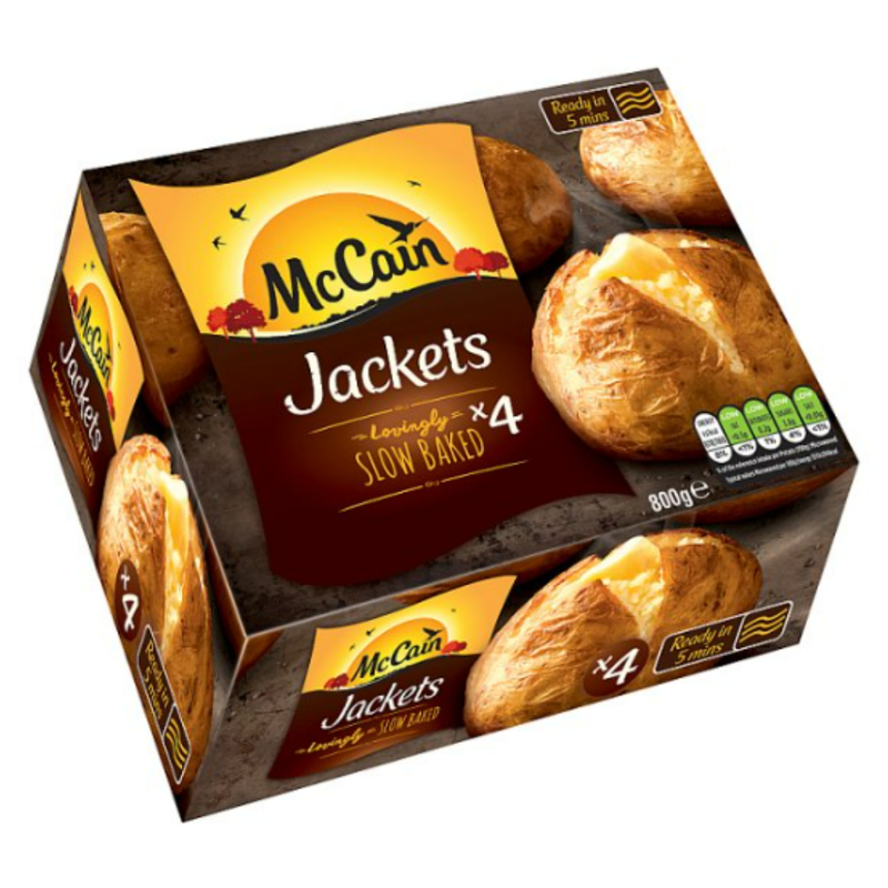 McCain 4 Jackets 800g x 8 Packs | London Grocery