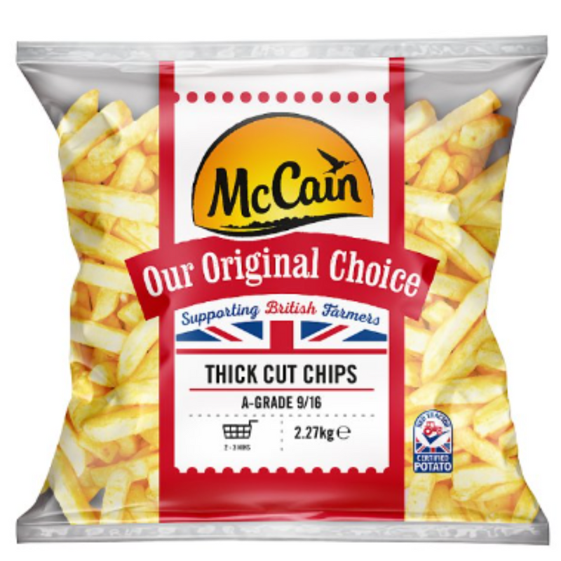 McCain Our Original Choice Thick Cut Chips 2.27kg x 1 Pack | London Grocery