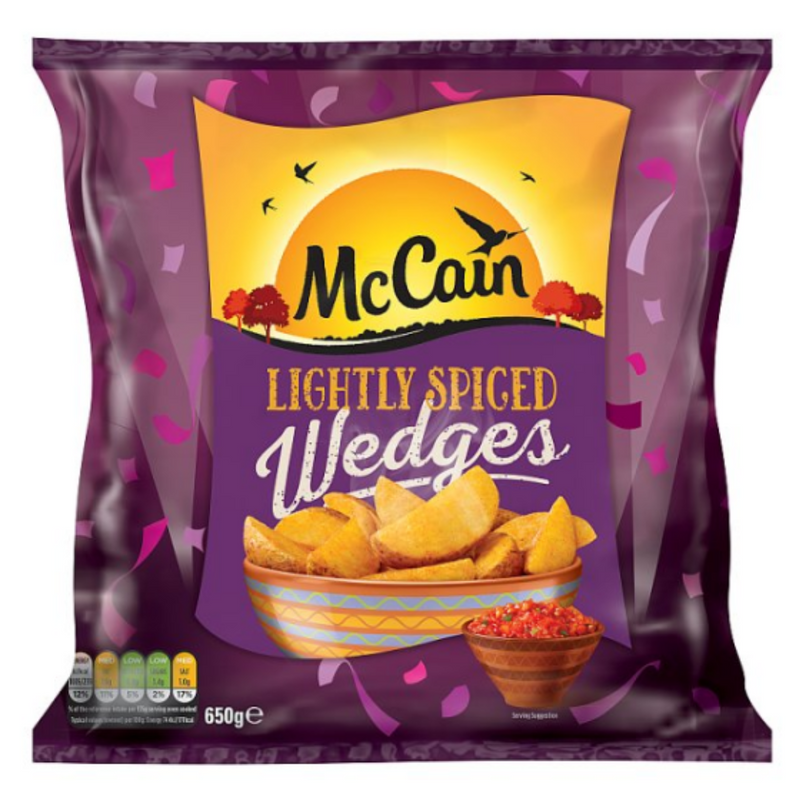 McCain Lightly Spiced Wedges 650g x 16 Packs | London Grocery