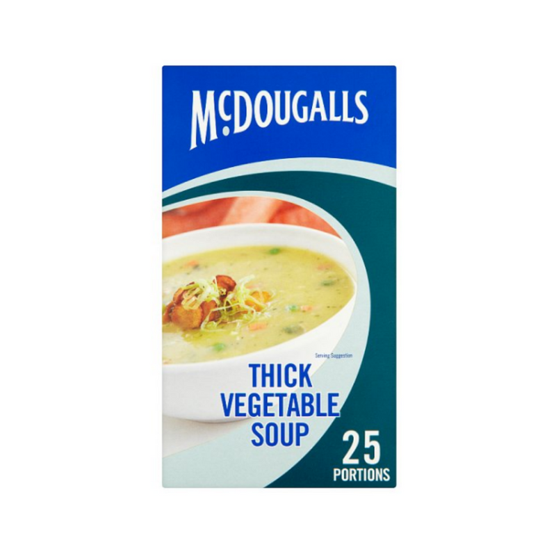 McDougalls Thick Vegetable Soup 25 Portions 276g x 6 cases  - London Grocery