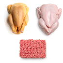 Meat Lover's Box| 3 Ingredients | Beef Mince | Plain Chicken | Poussin Whole | London Grocery