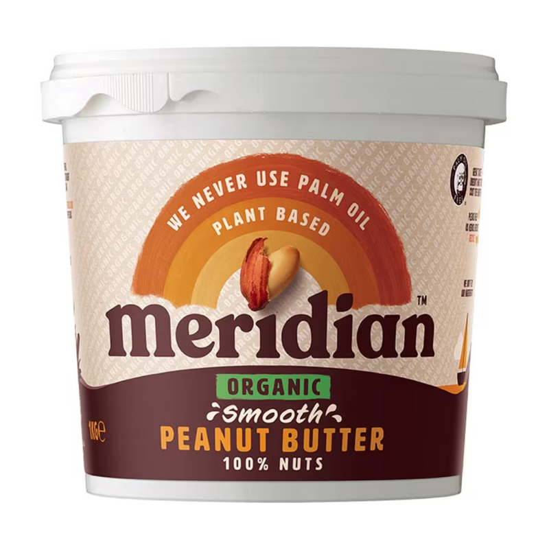 Meridian Organic Smooth Peanut Butter 100% 1kg Boxed | London Grocery