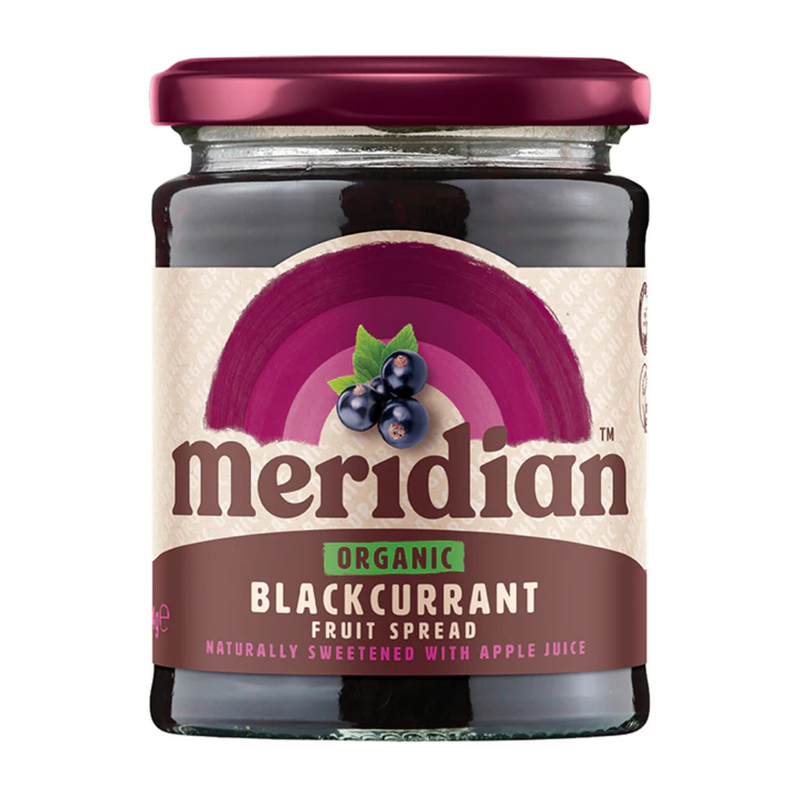 Meridian Organic Blackcurrant Fruit Spread 284g | London Grocery