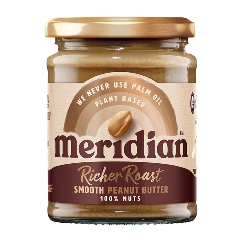 Meridian Deep Roast Smooth Peanut Butter 280g | London Grocery