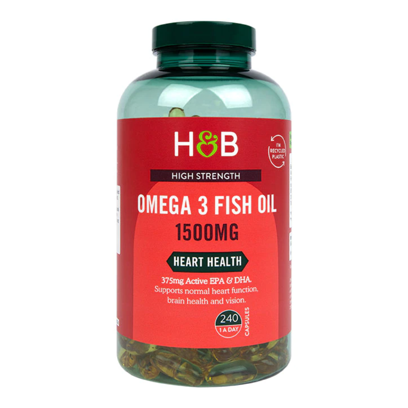 Holland & Barrett Omega 3 Fish Oil 1500mg 240 Capsules | London Grocery