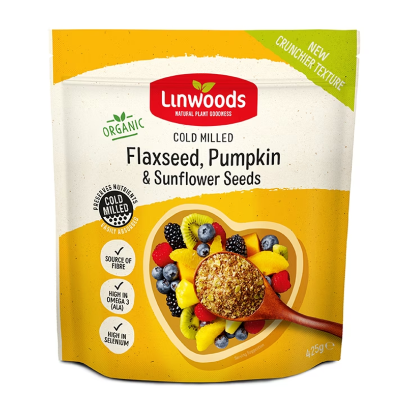 Linwoods Milled Organic Flaxseed, Sunflower & Pumpkin Seeds 425g | London Grocery