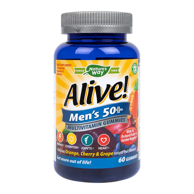 Nature's Way Alive! Men’s Ultra 50+ Multi Vitamin & Mineral 60 Soft Jells | London Grocery