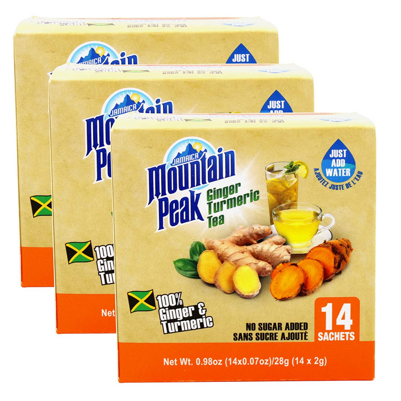 Mountain Peak Ginger Turmeric Tea Unsweetened 12 x 14 x 2g | London Grocery