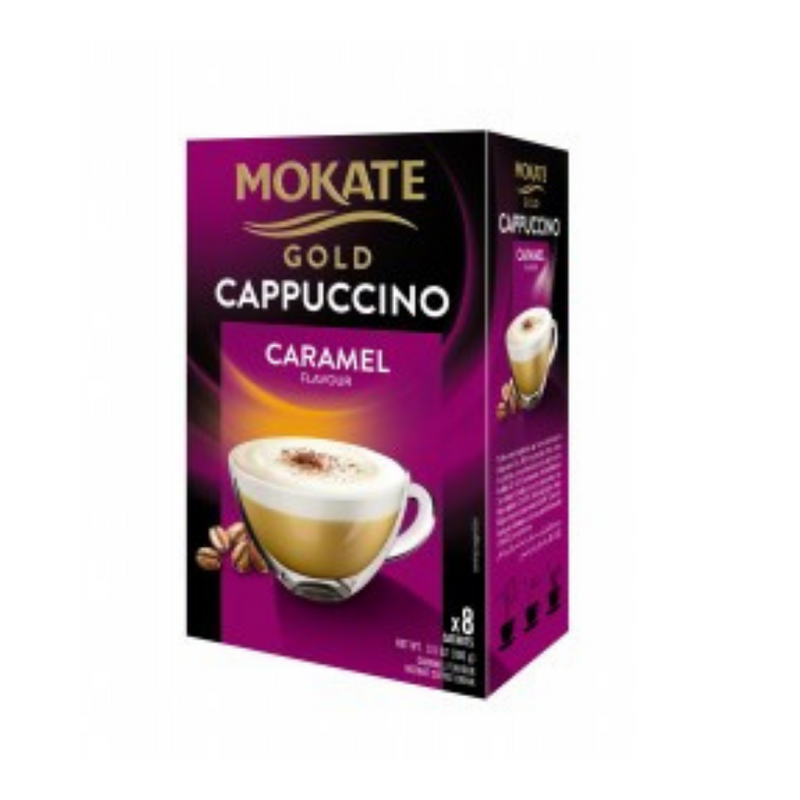 Mokate Gold Gold Caramel Cappuccino 8 x 12.5gr-London Grocery