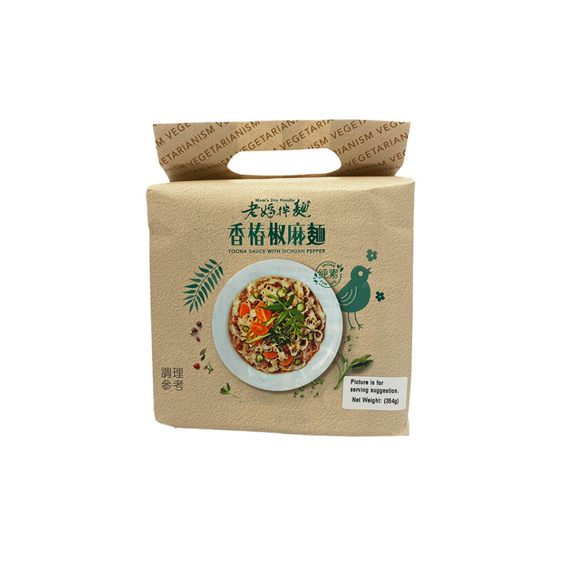 Mom's Dry Noodles (Toona Sauce With Sichuan Pepper Flavour) 354gr-London Grocery