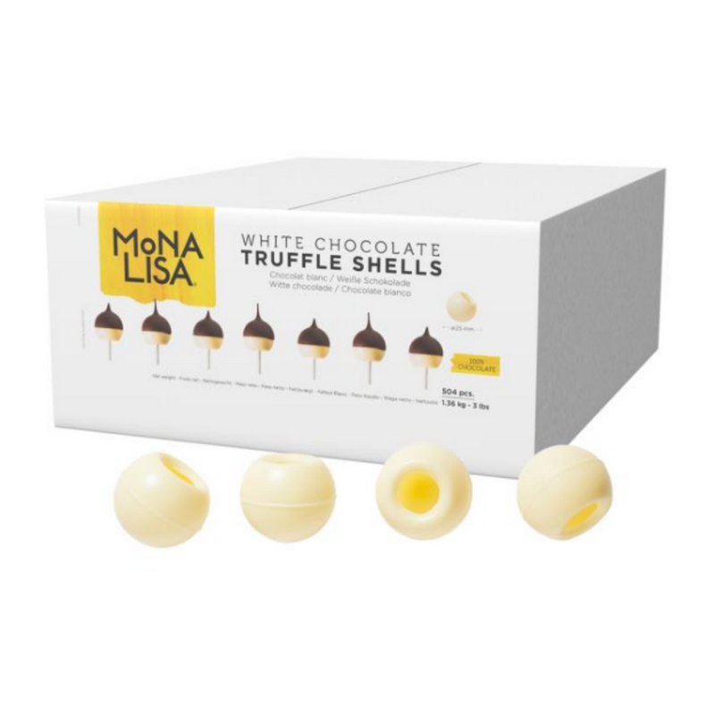 Mona Lisa White Chocolate Truffle Shells 1.36kg  - London Grocery
