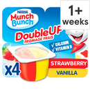 Munch Bunch Double Up Strawberry & Vanilla Yogurt 4X85g-London Grocery
