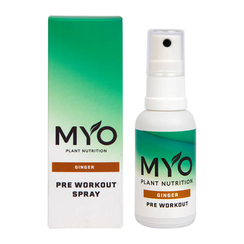MYO Plant Nutrition Pre Workout Spray Ginger 30ml | London Grocery