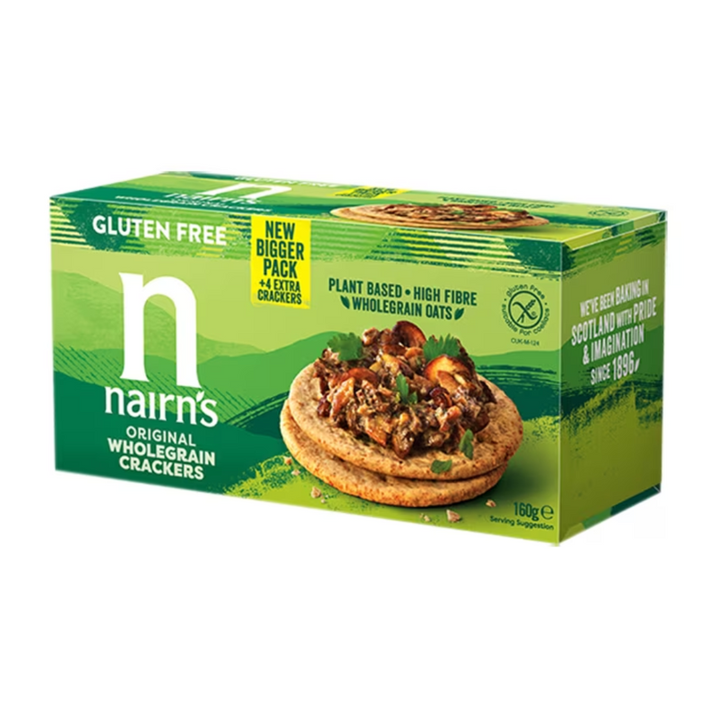 Nairn's Gluten Free Wholegrain Crackers 160g | London Grocery