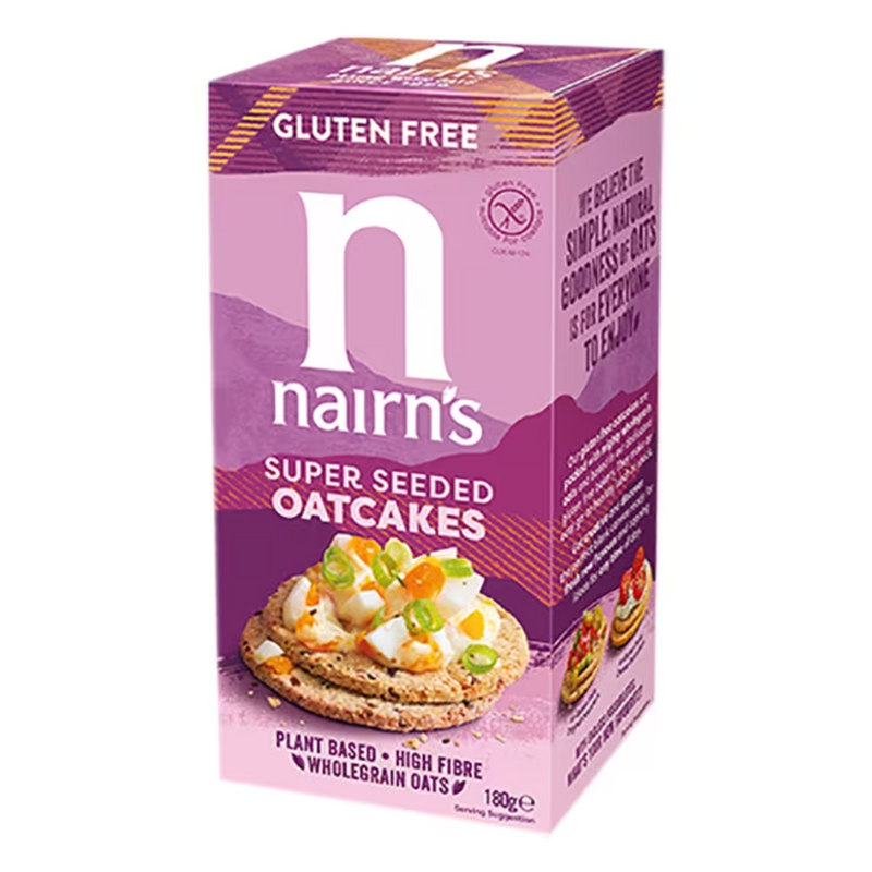 Nairn's Gluten Free Super Seeded Oatcakes 180g | London Grocery