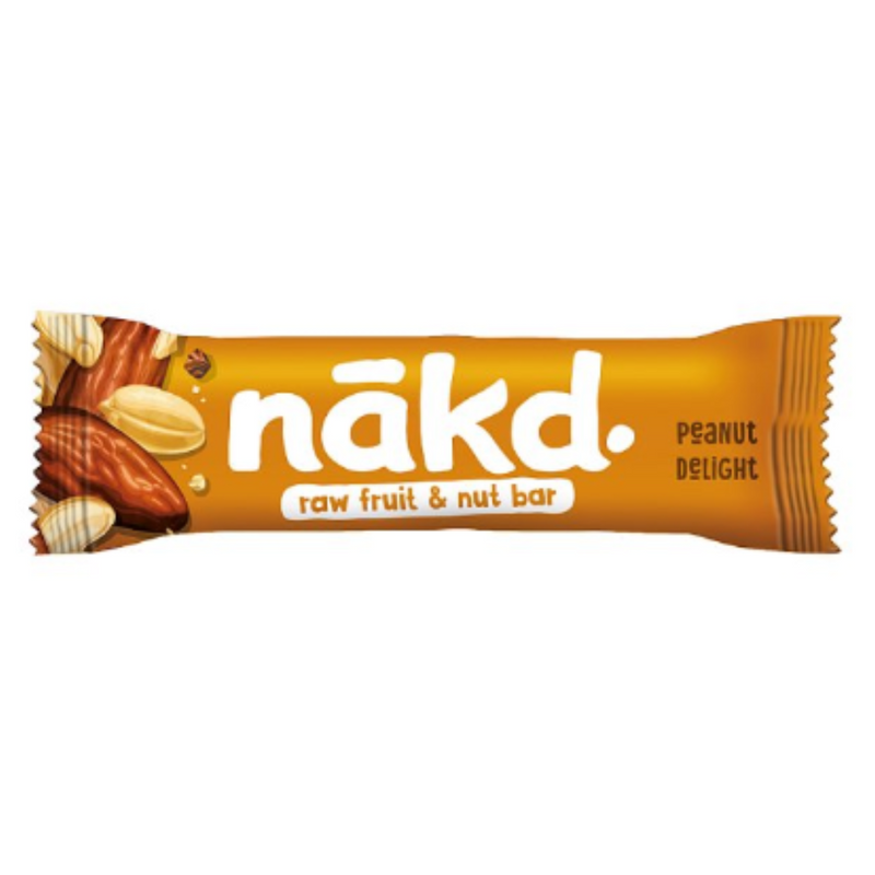 Nakd Peanut Delight Raw Fruit & Nut Bars 35g x Case of 18 - London Grocery