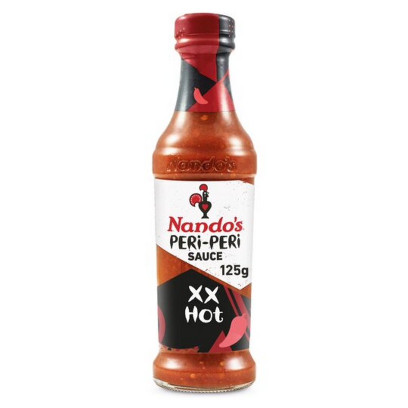 Nando’s Extra Hot Peri Peri Sauce 6 x 125g  | London Grocery