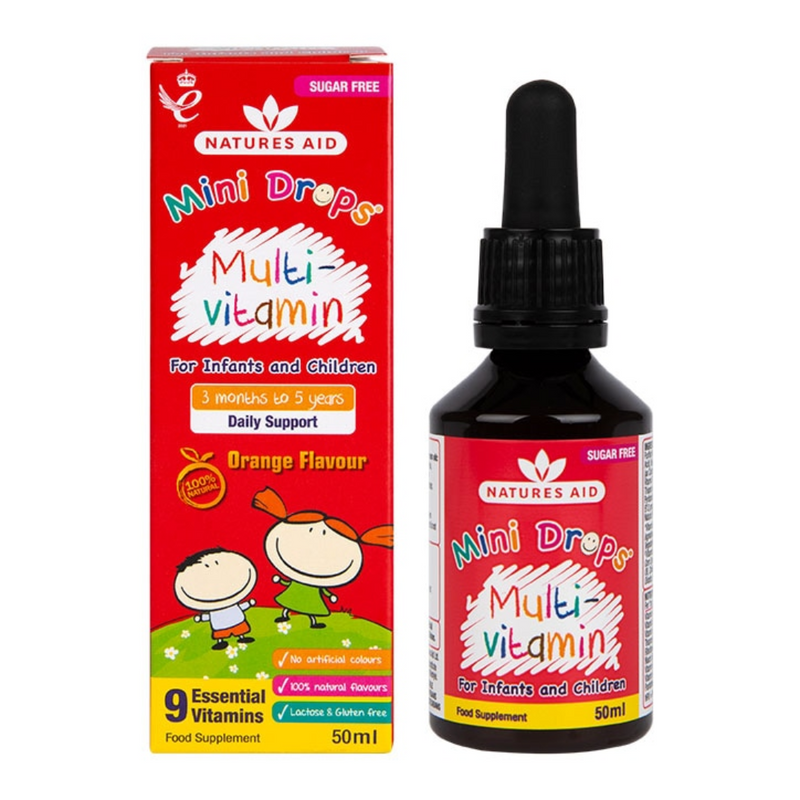 Nature's Aid Multi Vitamin Drops Orange 50ml | London Grocery