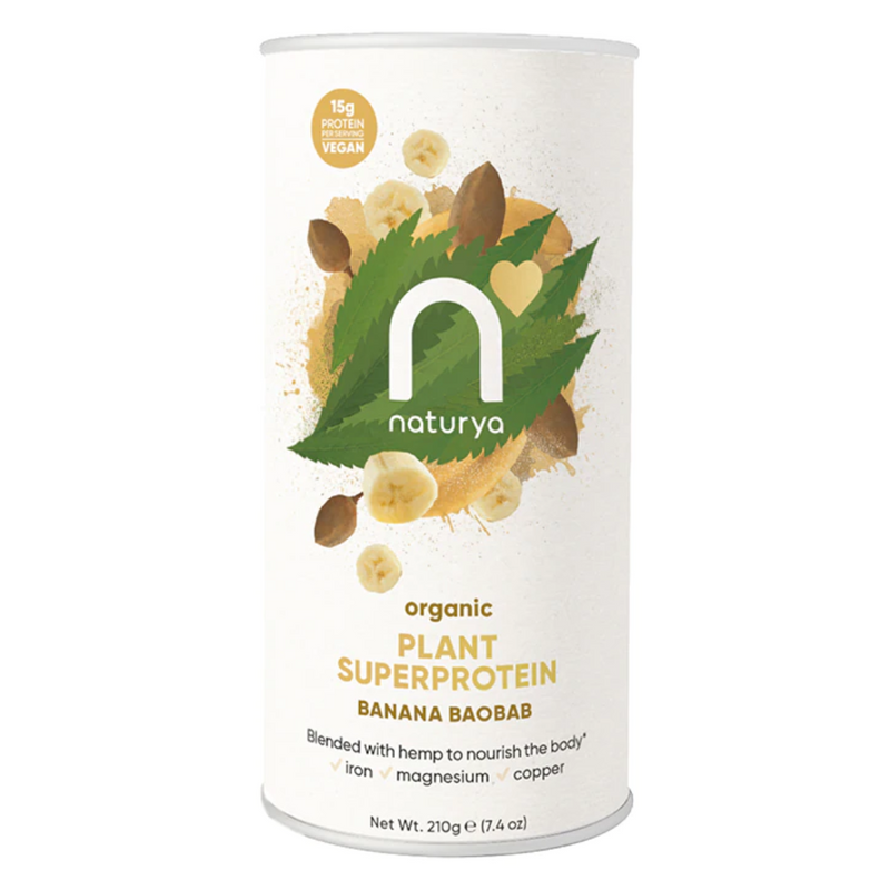 Naturya Organic Plant Superprotein Banana Baobab 210g | London Grocery