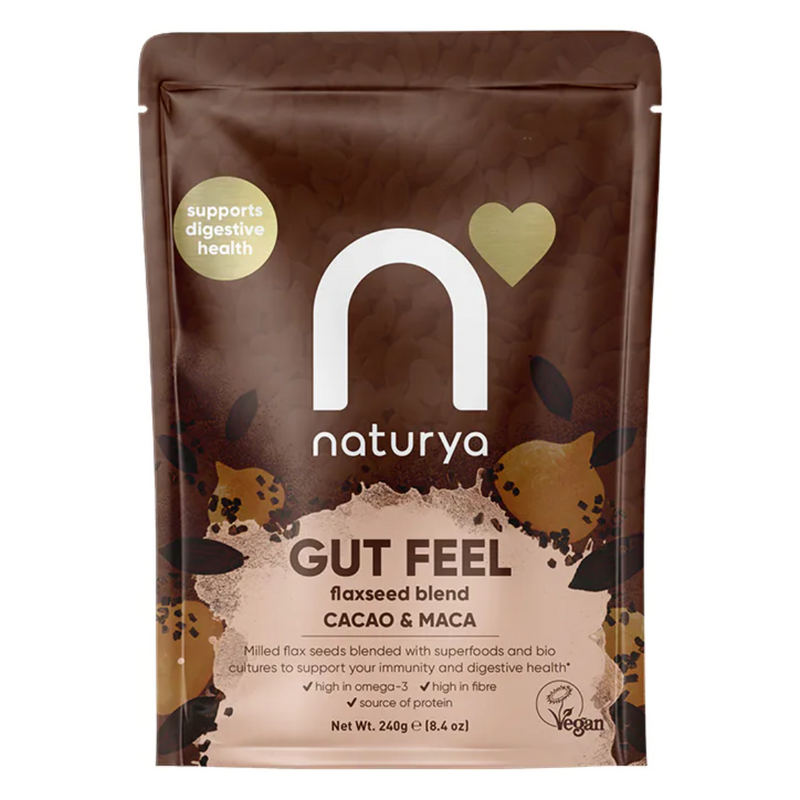 Naturya Gut Feel Flaxseed Blend Cacao & Maca 240g | London Grocery