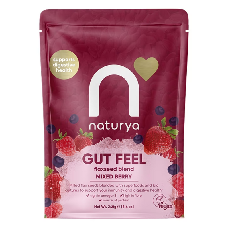 Naturya Gut Feel Flaxseed Blend Mixed Berry 240g | London Grocery