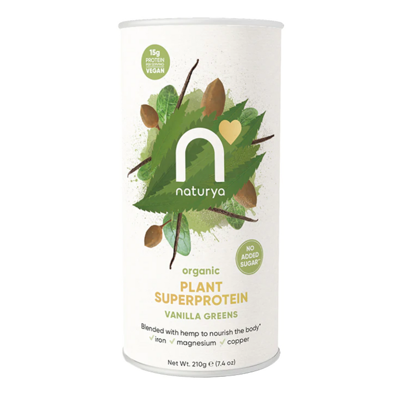 Naturya Organic Plant Superprotein Vanilla Greens 210g | London Grocery