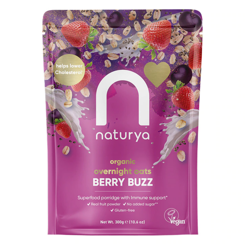 Naturya Overnight Oats Berry Buzz Organic 300g | London Grocery