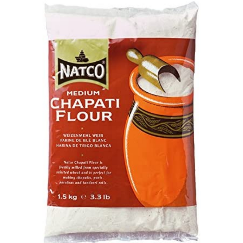 Natco Chapati Flour Medium 6 x 1.5kg | London Grocery