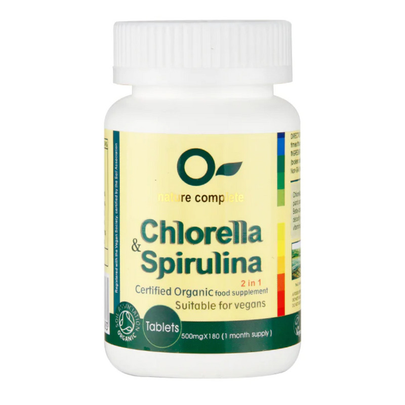 Nature Complete Chlorella & Spirulina 180 Tablets | London Grocery