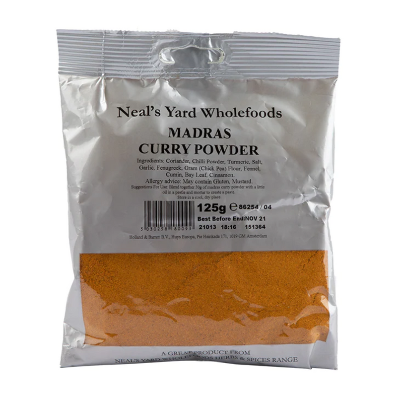 Neal's Yard Wholefoods Madras Curry Powder 125g | London Grocery