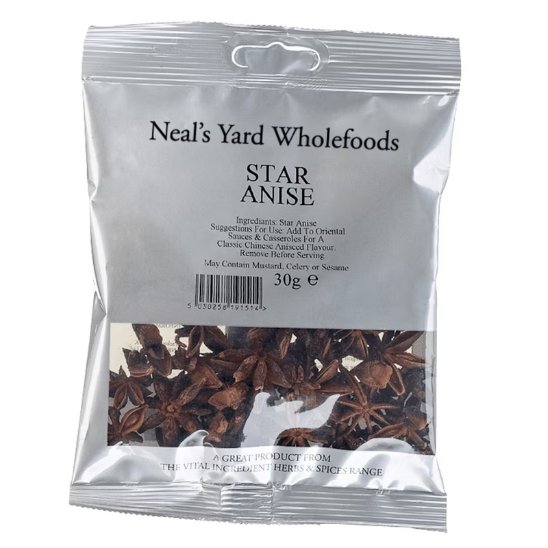 Neal's Yard Wholefoods Star Anise 30g | London Grocery