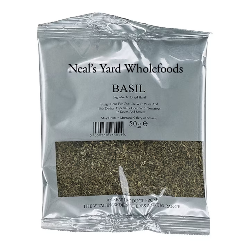 Neal's Yard Wholefoods Basil 50g | London Grocery