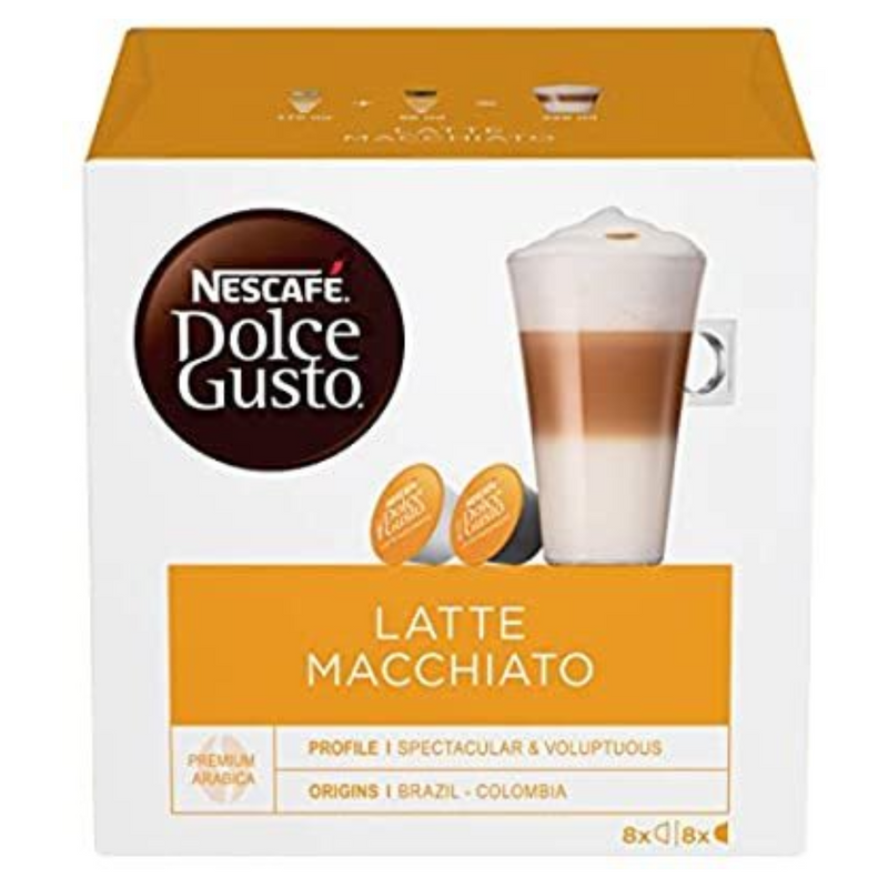 NESCAFÉ Dolce Gusto Latte Macchiato Coffee Pods 16 Pods -London Grocery