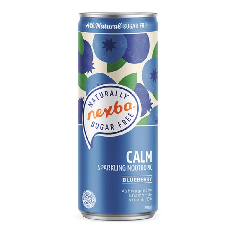 Nexba Calm Blueberry Sparkling Nootropics 330ml | London Grocery