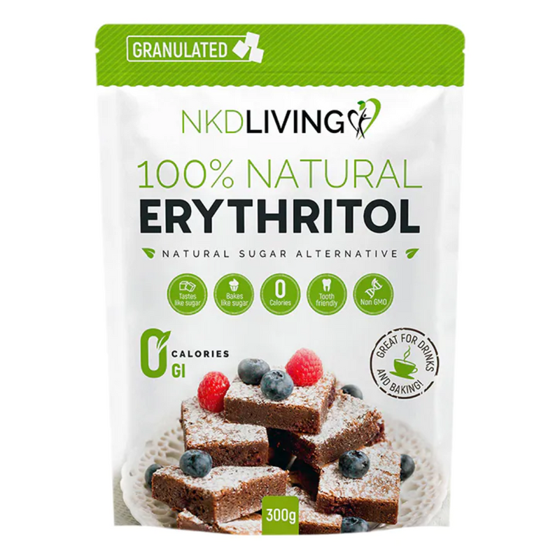 NKD Living Natural Erythritol Granulated Natural Sweetener 300g | London Grocery
