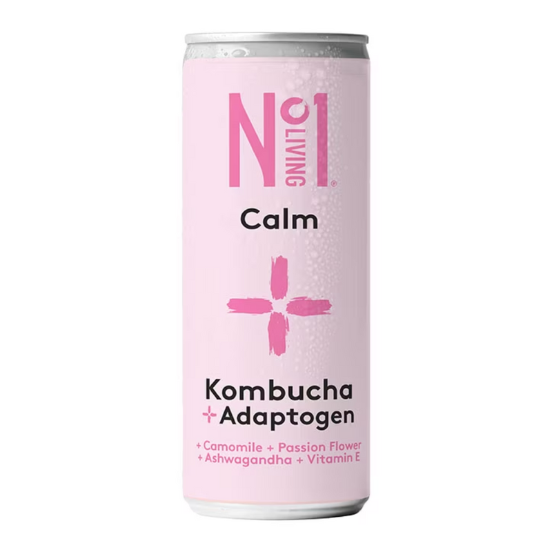 No1 Living Plus Calm Camomile & Passion Flower Kombucha 250ml | London Grocery