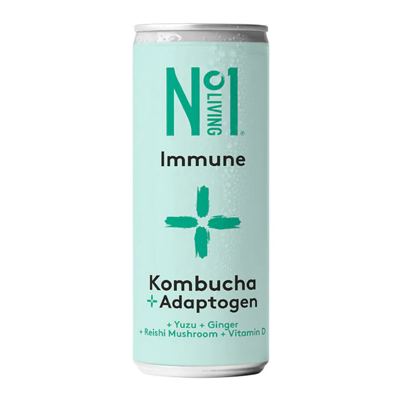 No1 Living Plus Immune Yuzu & Ginger Kombucha 250ml | London Grocery