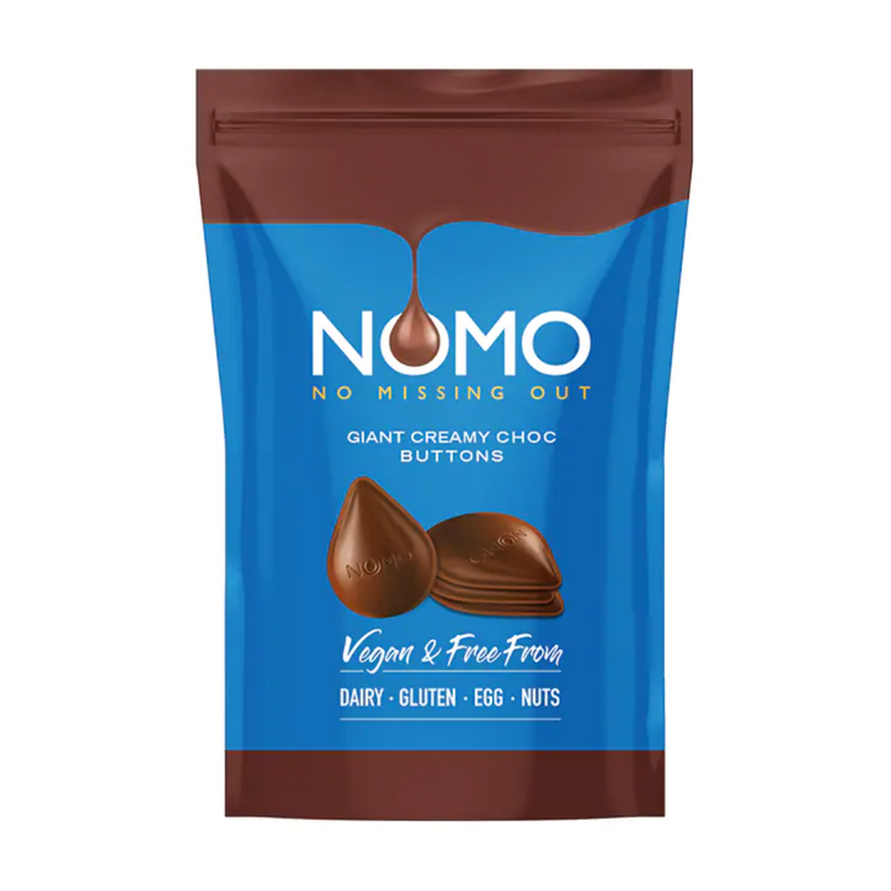 NOMO Creamy Choc Giant Buttons 110g | London Grocery