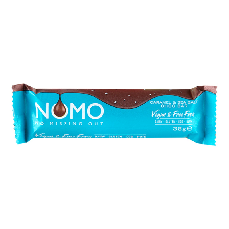 NOMO Vegan Caramel & Sea Salt Choc Bar 38g | London Grocery
