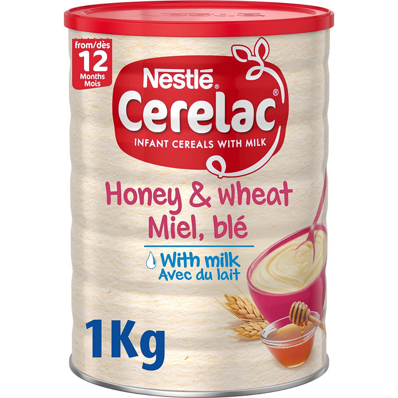 Nestlé Cerelac Honey & Wheat (12+) 12 x 1kg | London Grocery