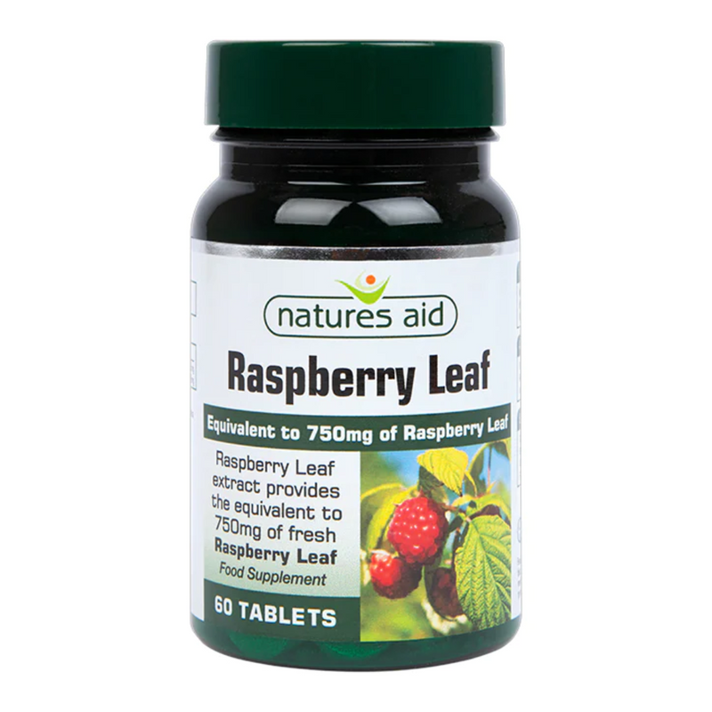 Natures Aid Raspberry Leaf 60 Tablets 750mg | London Grocery