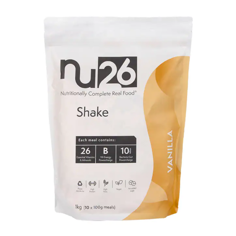 NU26 Nutritionally Complete Real Food Vanilla Shake 1kg | London Grocery