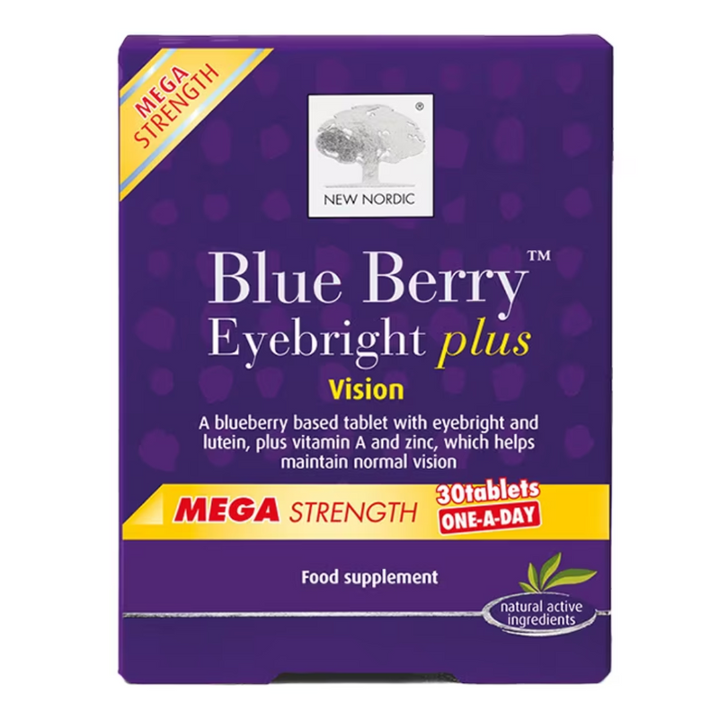 New Nordic BlueBerry Eyebright Plus One-a-Day 30 Tablets | London Grocery