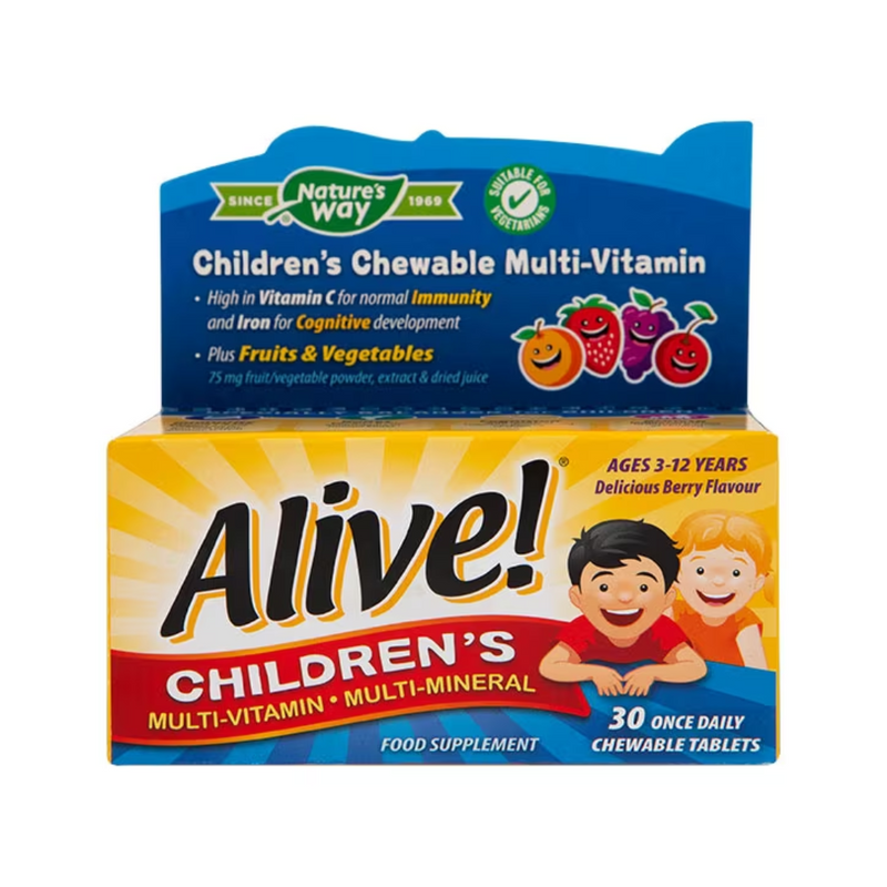 Nature's Way Alive! Children's Chewable Multi-Vitamin 30 Tablets | London Grocery