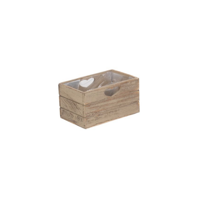 Oak Effect Planter With Plastic Lining | London Grocery