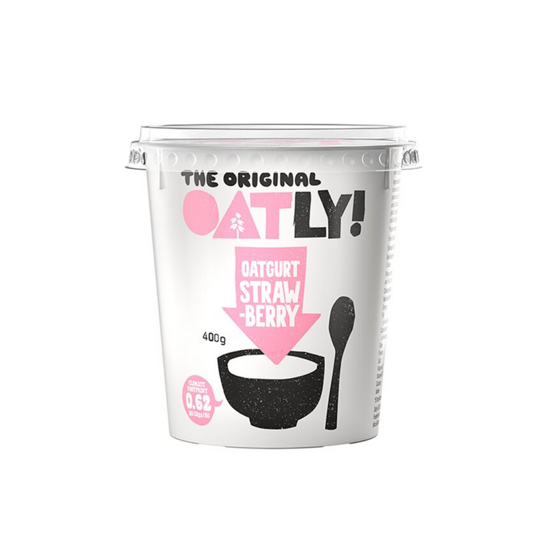 Oatly Strawberry Oatgurt 400gr-London Grocery